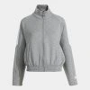 Dámská mikina JOMA CORE FULL ZIP SWEATSHIRT MELANGE GRAY