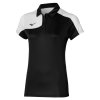 Dámské sportovní tričko Mizuno Kobe Polo W(M) / Black/White (Velikost S)