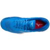 Unisex halová obuv Mizuno WAVE STEALTH V / FRENCH BLUE / WHITE / IGNITION RED (Velikost 50.0/14.0)
