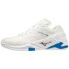 Unisex halová obuv Mizuno WAVE STEALTH NEO / Undyed White / Spellbound / Peace Blue (Velikost 50.0/14.0)