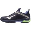 Unisex hokejová obuv Mizuno WAVE PANTHERA / EBlue/TechGreen/Lolite (Velikost 40.5/7.0)