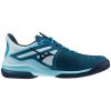 Unisex tenisová obuv Mizuno WAVE EXCEED TOUR 6 AC / Moroccan Blue/White/Blue Topaz (Velikost 40.5/7.0)