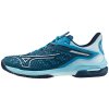 Unisex tenisová obuv Mizuno WAVE EXCEED TOUR 6 AC / Moroccan Blue/White/Blue Topaz (Velikost 40.5/7.0)