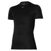 Pánské termo tričko Mizuno Mid Weight-Light Tee / Black (Velikost XS)