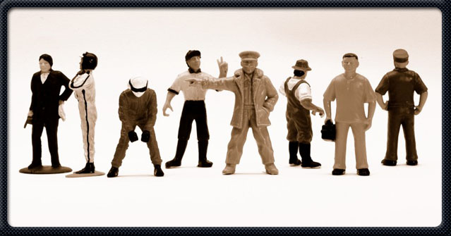 Autodráhový betlém... aneb figurky a SRC (mechanici)