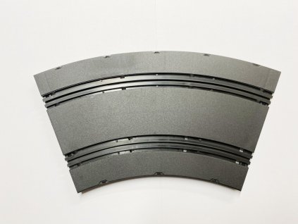 1413 samostatny dil drahy velka zatacka radius 470 mm uhel 45 roztec drazek 90 mm bez troleji vodicu