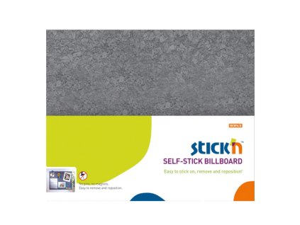 Samolepiaca nástenka Stick`n Hopax 58x46 cm sivá