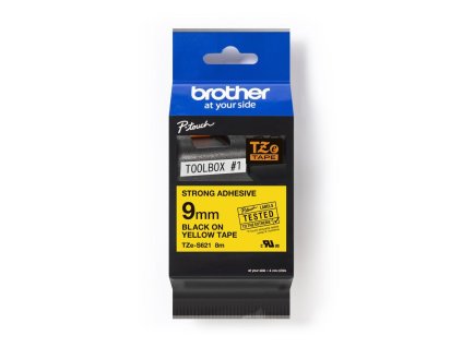 Samolepiaca páska Brother TZe-S621 páska 9 mm žltá/čierna