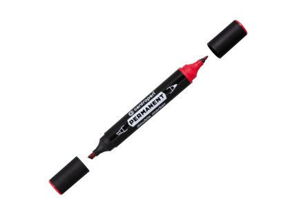 Permanentný popisovač Centropen 1666 double červený