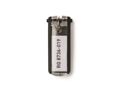 Menovky na kľúče DURABLE KEY CLIP čierne 6ks