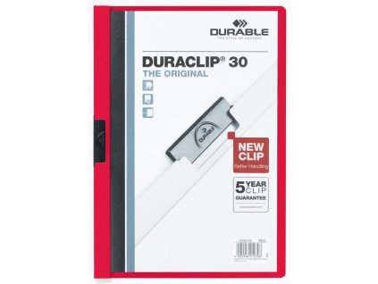 Obal s klipom DURACLIP Original 30 červený