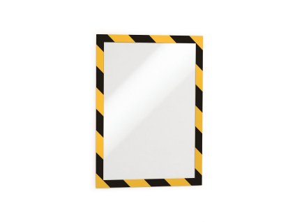 Samolepiaci Duraframe Security A4, žlto-čierny, bal.2 ks