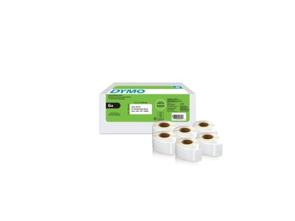 Samolepiace etikety Dymo LW 54x25mm spiatočné adresy biele 6 roliek
