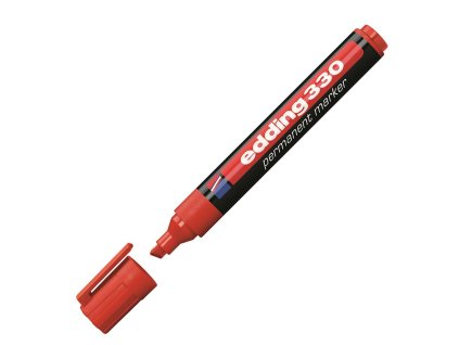 Permanentný popisovač edding 330 červený