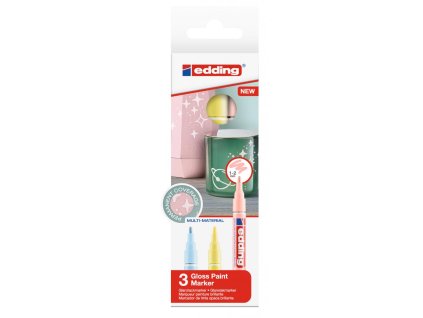 Sada lakových popisovačov edding 751/3 S pastel