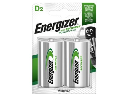 Batéria Energizer dobíjateľná HR20/2ks 2500mAh veľký monočlánok