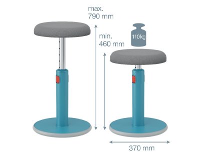 Ergonomická balančná stolička Leitz Cosy Ergo kľudná modrá