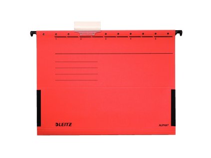 Závesný obal Leitz ALPHA s bočnicami červený