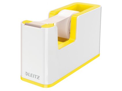 Dispenzor s páskou Leitz WOW biely/žltý