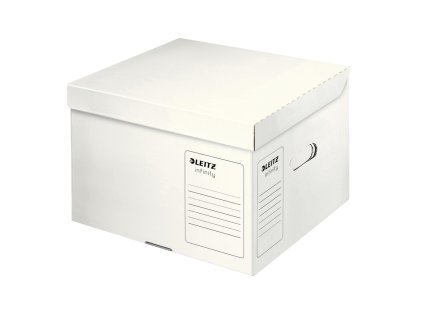 Archívna krabica Leitz Infinity s vekom veľkosť M biela 350x265x320 mm