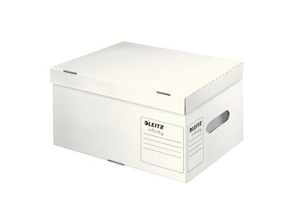 Archívna krabica Leitz Infinity s vekom veľkosť A4 biela 355x190x255 mm