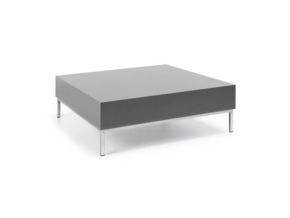 Konferenčný stolík S 1 H, 120x85x30 cm, farba sivá, nohy chróm