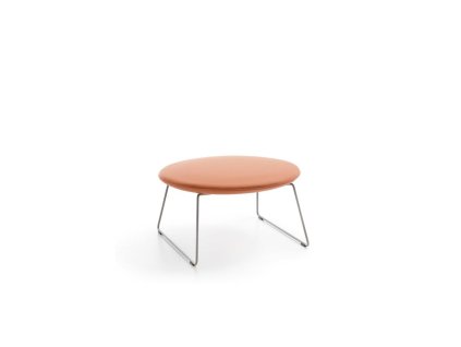 Taburet Chic Lounge, nohy Metallic, látka Synergy LDS 73
