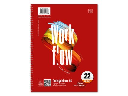 Blok College Format Werk Ursus Basic A5 80 listov štvorčekový 70g