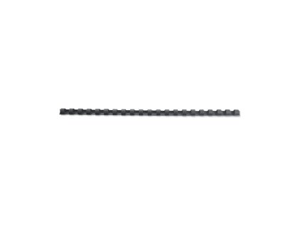 Plastové hrebene GBC 21R 12mm čierne