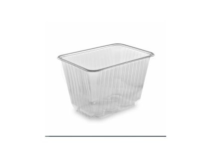 Vanička (PP) hranatá priehľadná 186 x 133 mm 2000ml (50 ks)