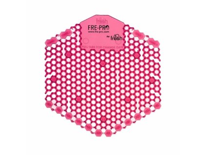Pisoárové sitko Fre-Pro WAVE 3D - Kiwi / grapefruit (červené) 1 ks