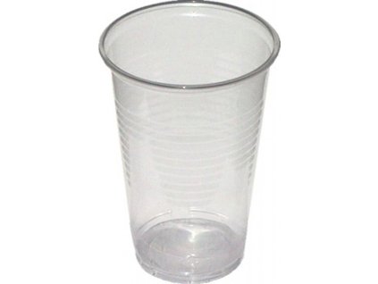 Poháre plastové 200 ml priehľadné 100% recykel (100 ks)