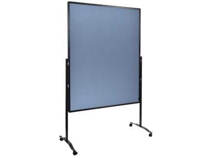 Moderačná tabuľa plstená 150x120 cm PREMIUM PLUS modrosivá