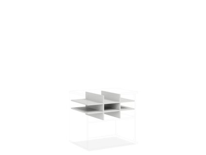 Priehradka do niky BASIC, 77x34x52cm, biela