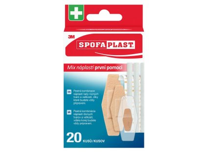 3M Spofaplast Náplasti prvej pomoci 607, mix, 20 ks