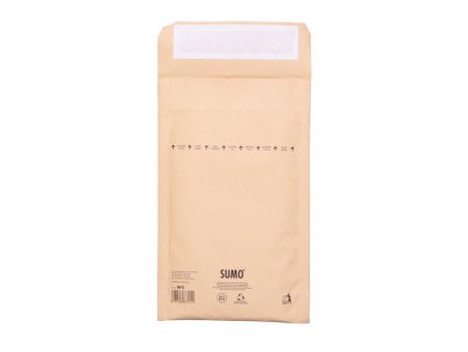 Bublinkové obálky recyklované SUMO 13,5x21,5cm hnedé