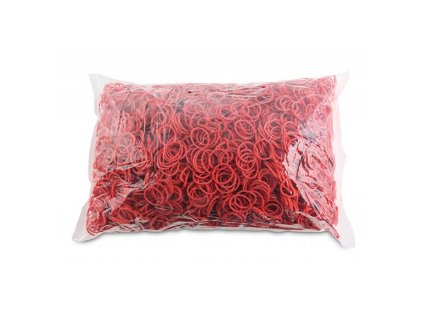 Gumičky Office Products 20mm 1kg červené