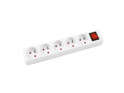 Predlžovací kábel Office Products s 5 zásuvkami s vypínačom 1,5m