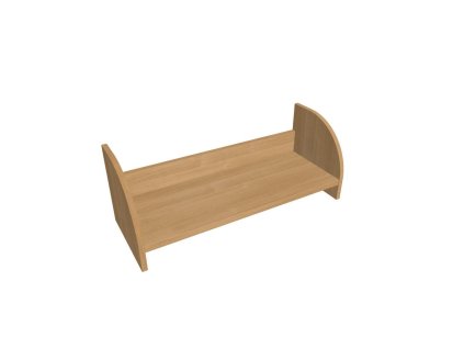 Závesná polica na stenu Hobis, 80 cm, dub