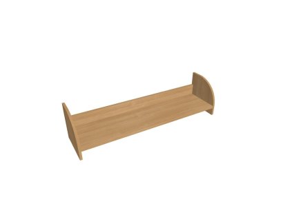 Závesná polica na stenu Hobis, 120 cm, dub