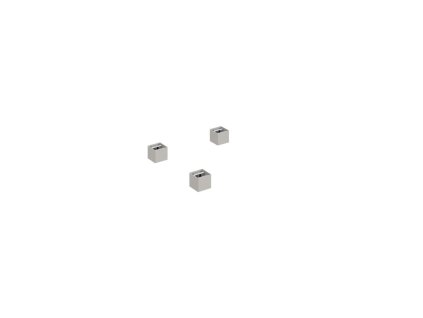 Rektifikačné nožičky, kovové, 6x6 cm, 3 ks