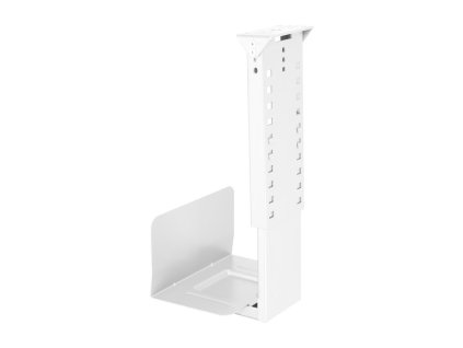 Závesný nosič PC Rack, 20-30x39-59x24 cm (šxvxh), biela