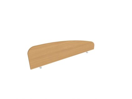 Paraván Hobis na hranu stola, oblý, 140 cm, buk