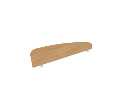 Paraván Hobis na hranu stola, oblý, 140 cm, dub