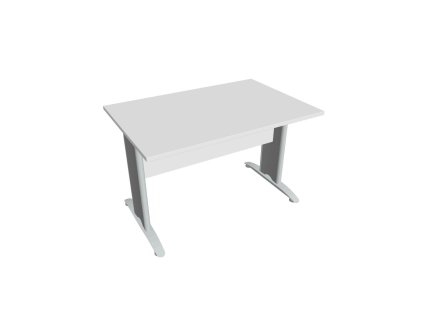 Rokovací stôl Cross, 120x75,5x80 cm, biely/kov