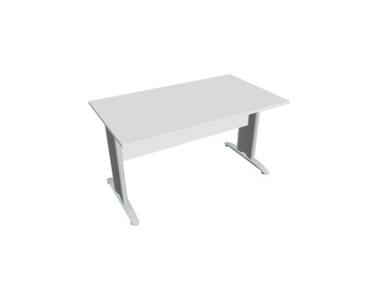 Rokovací stôl Cross, 140x75,5x80 cm, biely/kov