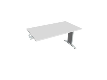 Rokovací stôl Flex, 140x75,5x80 cm, biely/kov