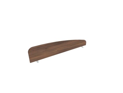 Paraván Hobis na plochu stola, oblý, 180 cm, orech