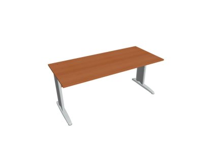 Pracovný stôl Cross, 180x75,5x80 cm, čerešňa/kov