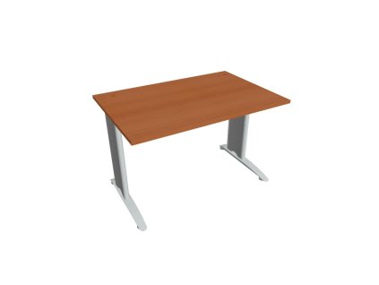 Pracovný stôl Flex, 120x75,5x80 cm, čerešňa/kov